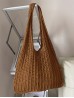 Solid Color Crochet Beach Tote Bag